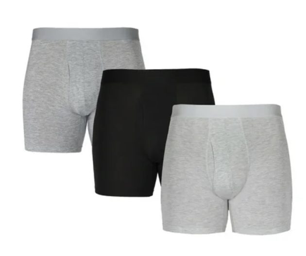 George Men's Soft Touch Rayon Boxer Briefs Underwear with Anti-Odor Feature, 3-Pack